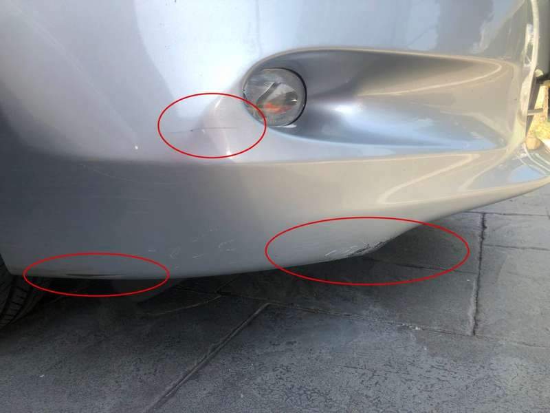 마포구 혼다 어코드 앞 범퍼 덴트 복원 그리고 전체 광 시공 전