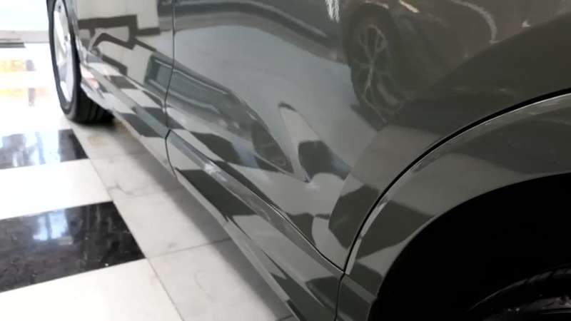 마포구 아우디 Q3 리어 도어 덴트 복원 후 광택 복원 시공 후