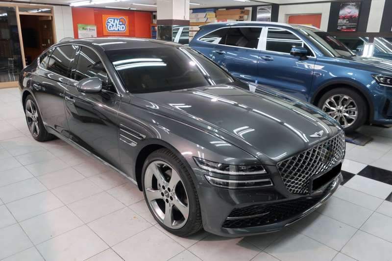 제네시스 G80 덴트 시공 사진