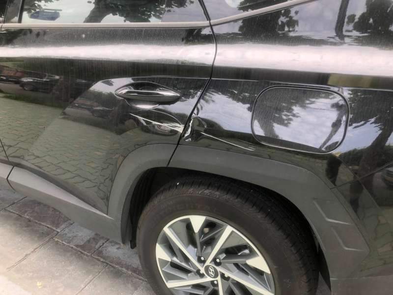 투싼 덴트 시공 사진