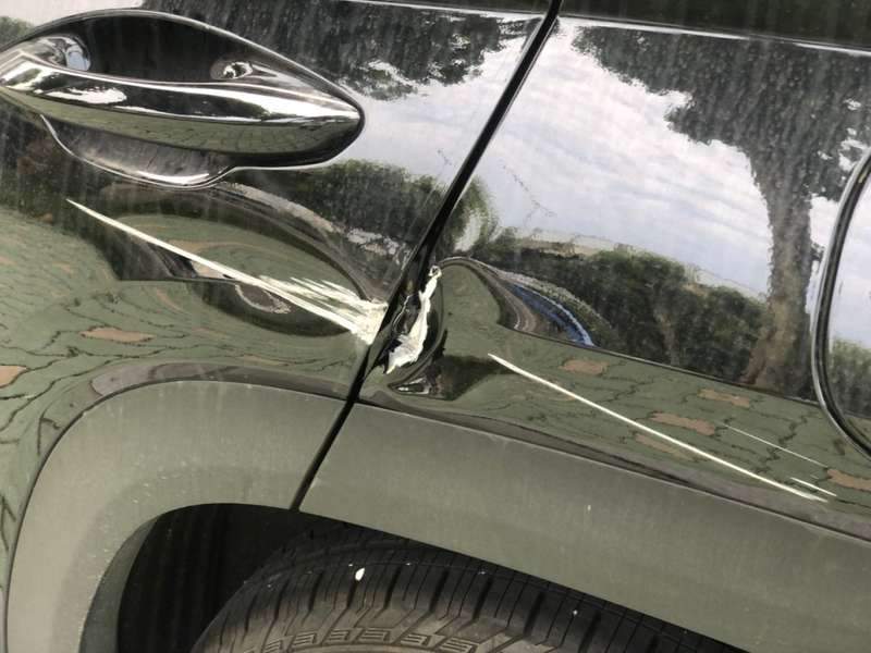 투싼 덴트 시공 사진