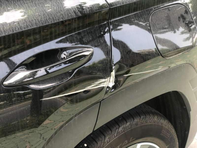 투싼 덴트 시공 사진