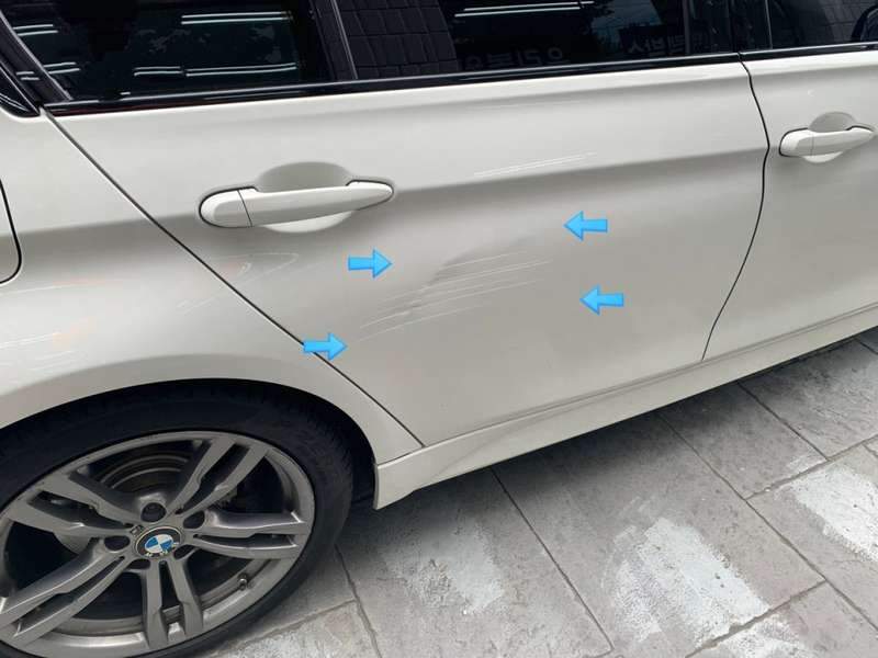 BMW 320d 덴트 시공 사진