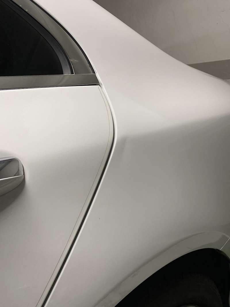 마포구 벤츠 C200 리어 펜더 문콕으로 찌그러짐 부분 시공 후