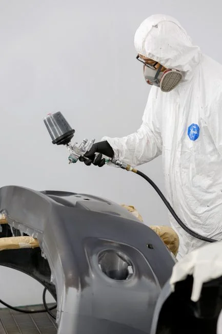 수입차 패널 도장 부풀음 복원 작업 현장
