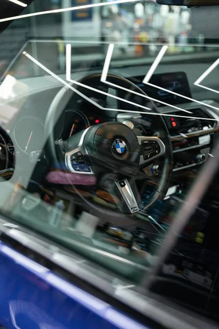 BMW 벤츠 앞유리 크랙 손상 비교