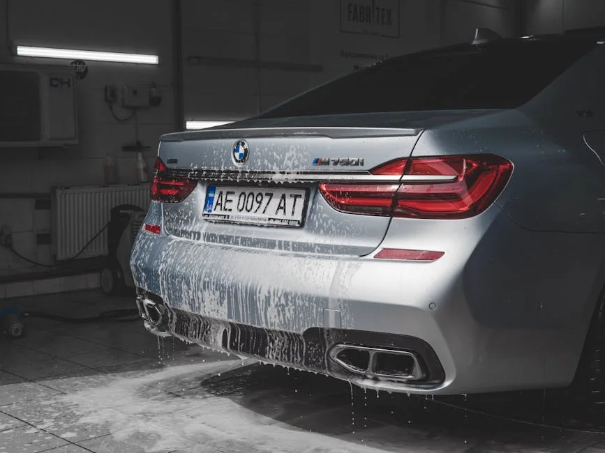 BMW 벤츠 광택 후 유리막코팅 마감